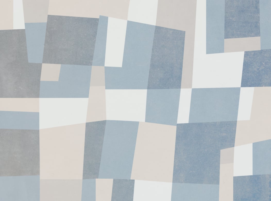 Abstract Cubist Wall Mural