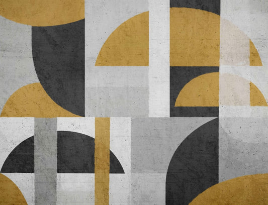 Monochrome Geometric Wall Mural