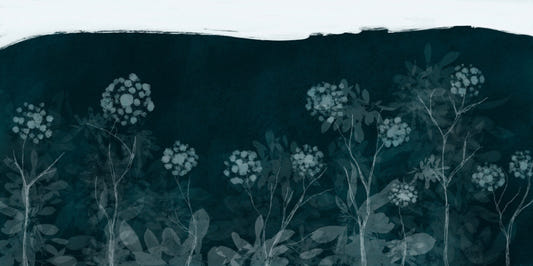 Midnight Botanical Wall Mural