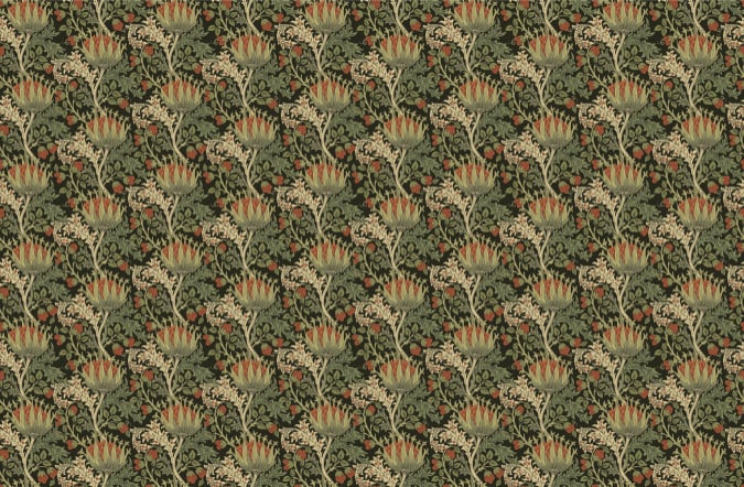 Elegance Floral Pattern Wallpaper in your room — zoomed