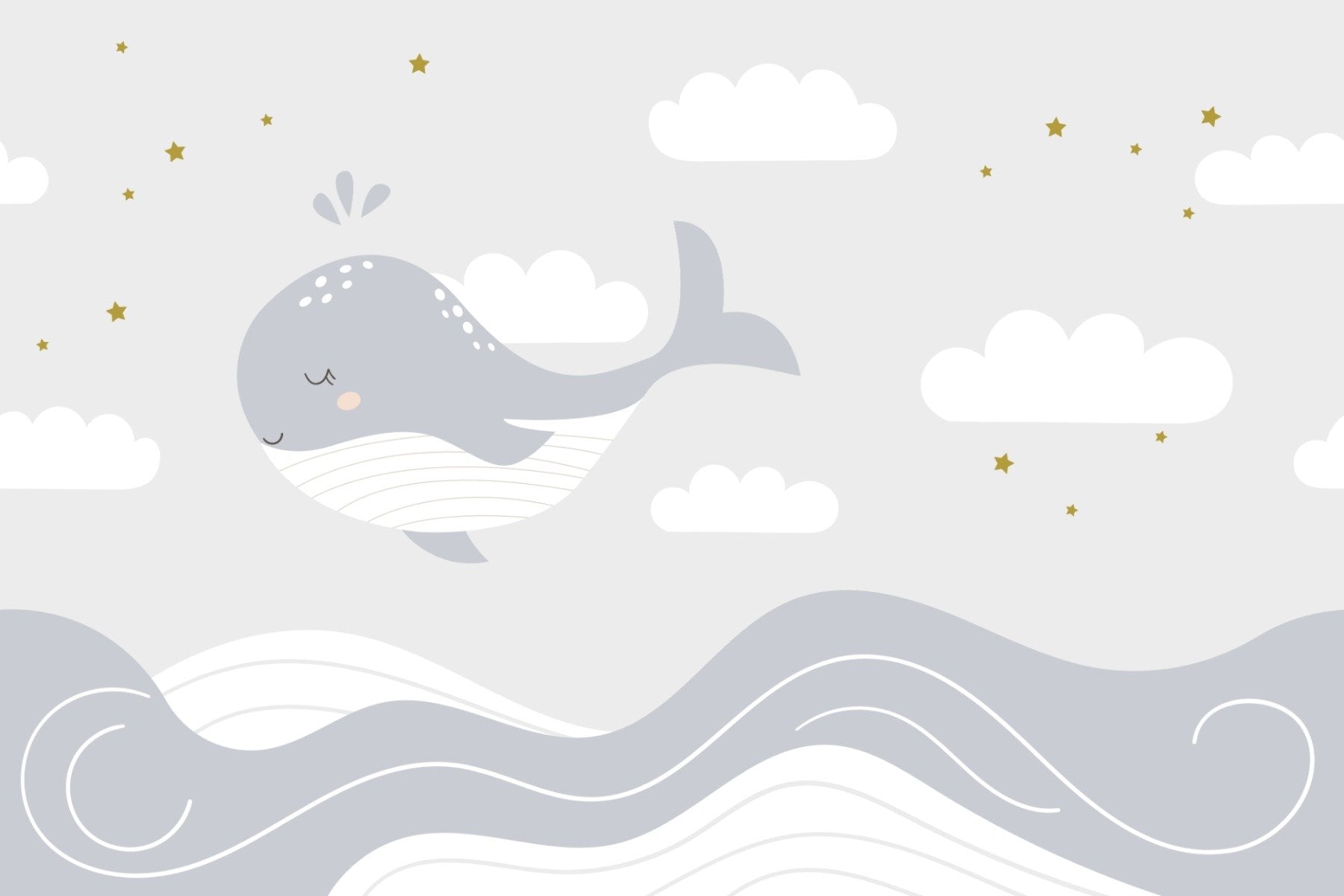 Whale Dreams Wall Mural