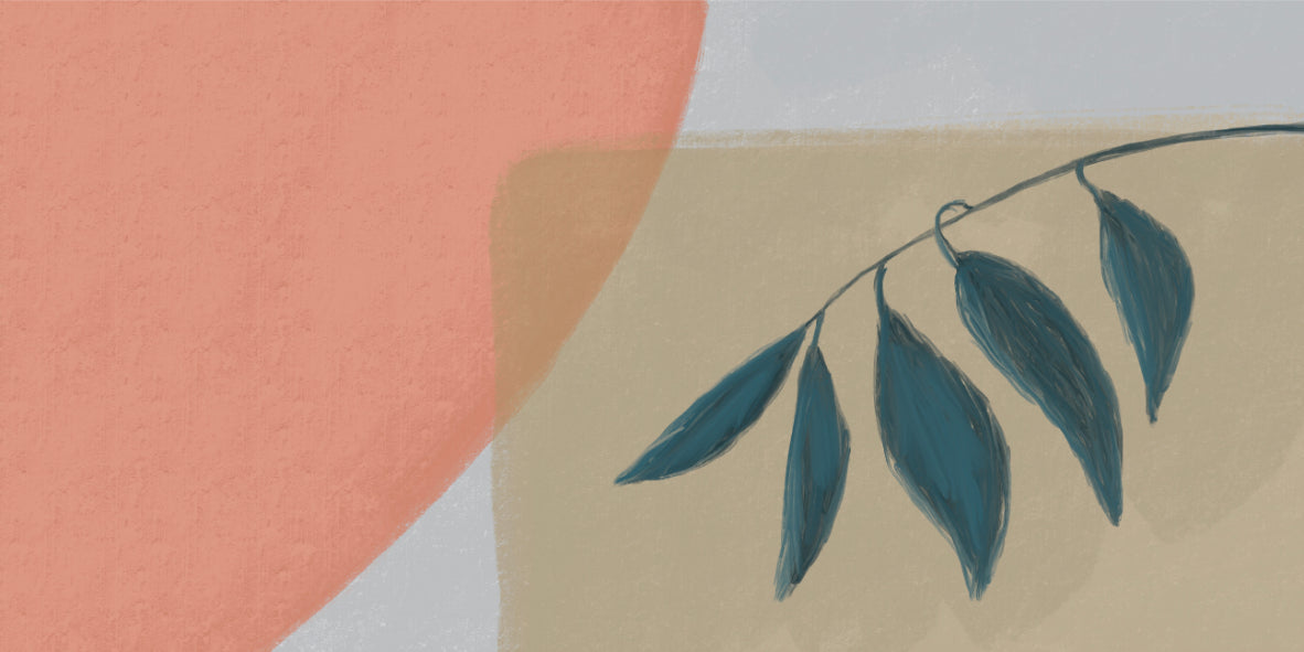Elegant Leaves Wall Mural