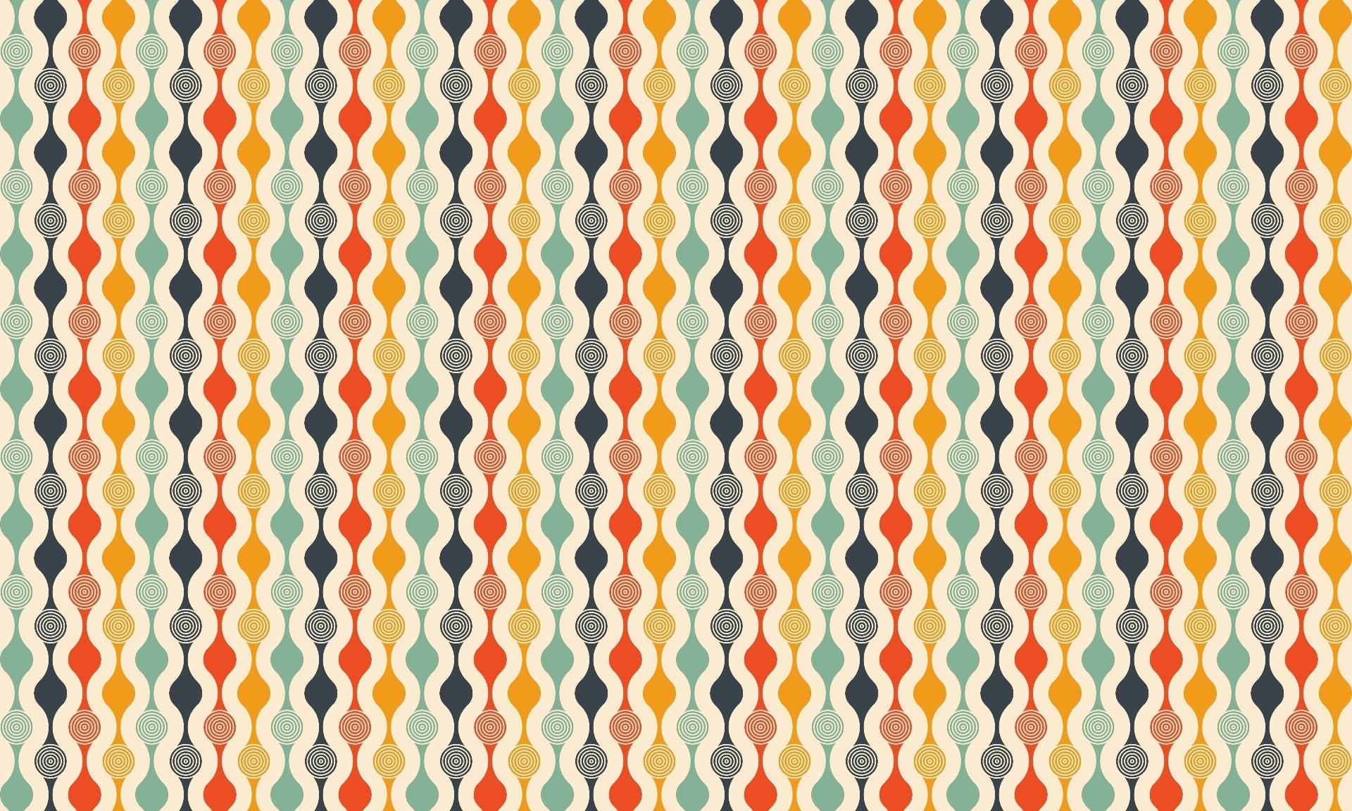 Retro Curves Wallpaper