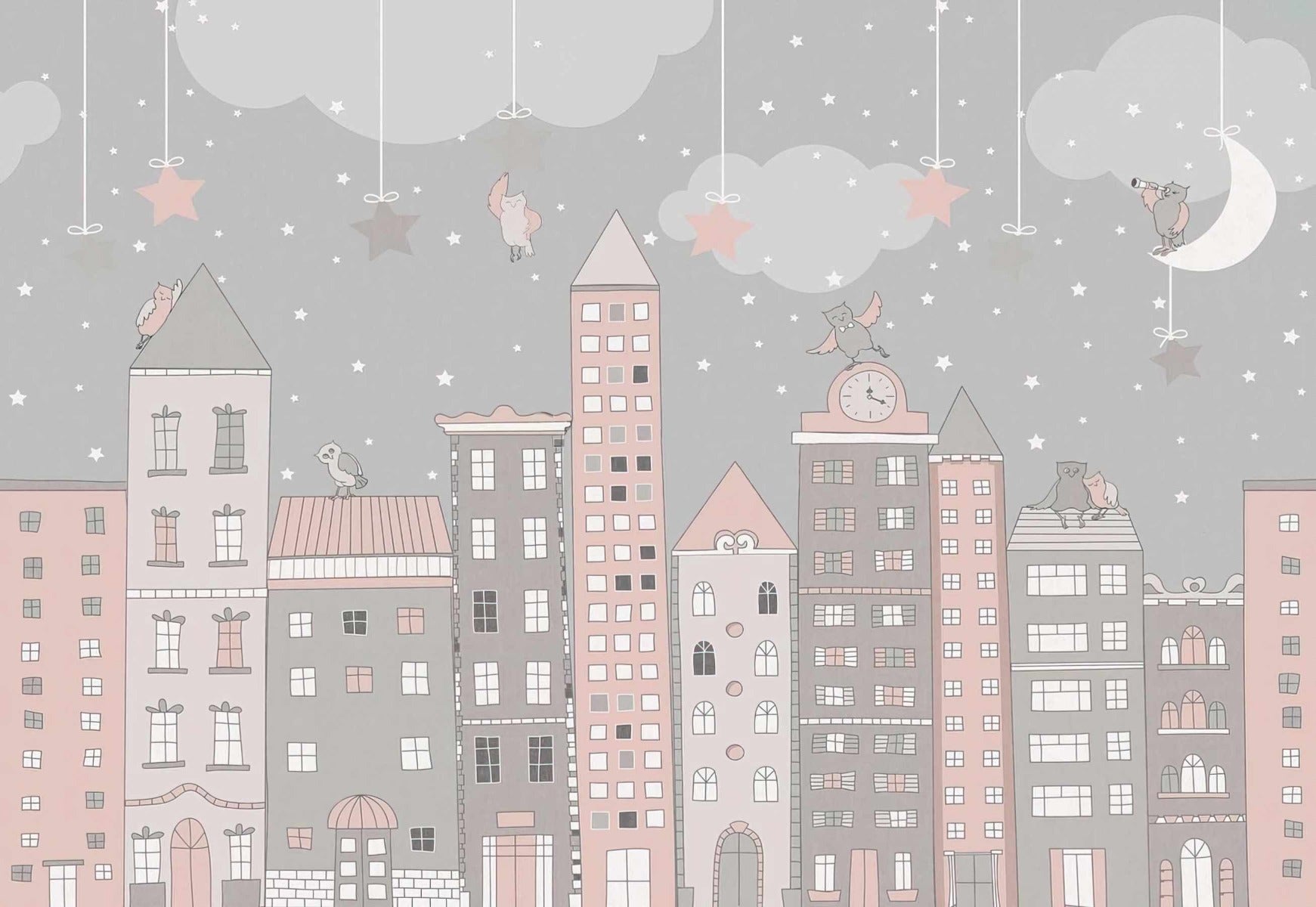 Little CityScape Sketches Wall mural