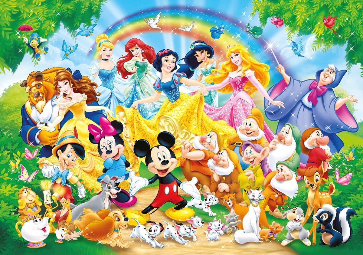 Disney Animated Dynasty Wall Mural in your room — zoomed