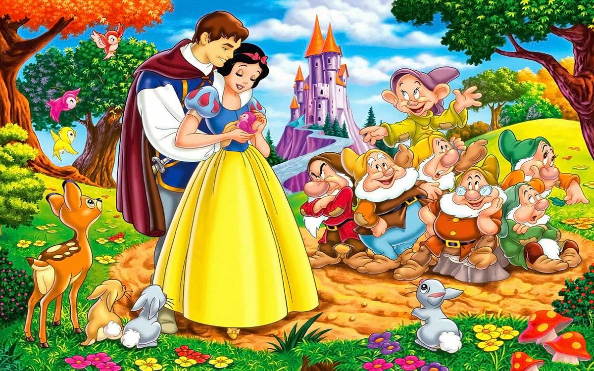 Snow White Saga Wallpaper Mural in your room — zoomed