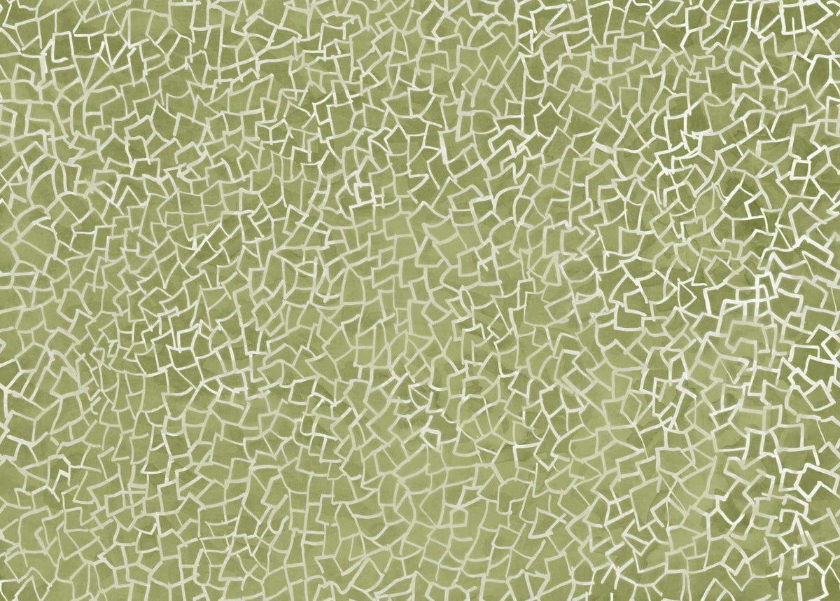 Green Glimmer Pragmatico Wall Mural in your room — zoomed