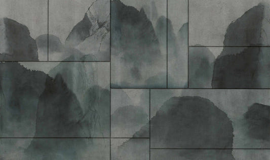 Elysian Dusty Green Landscape Mural