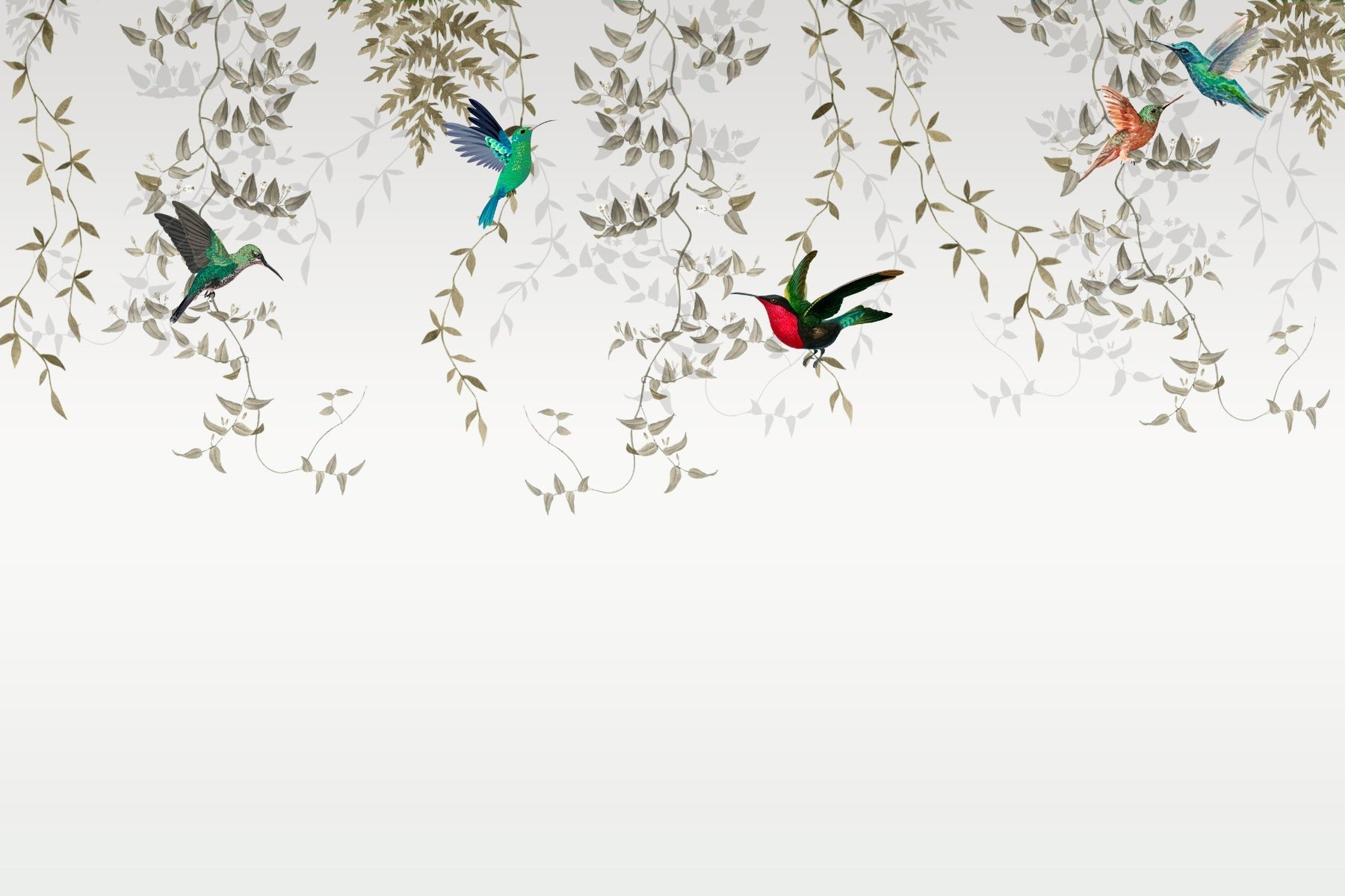 Hummingbird Haven Wallpaper Mural