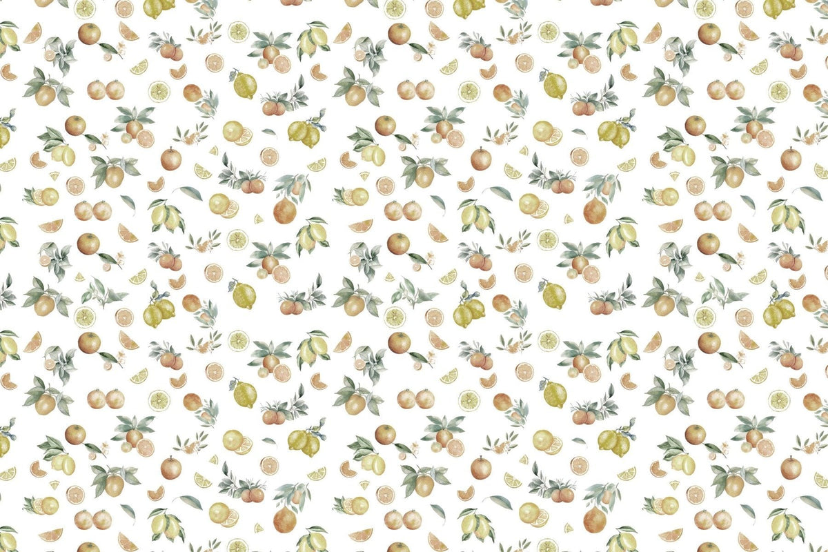 Summer Citrus Medley Wallpaper Mural