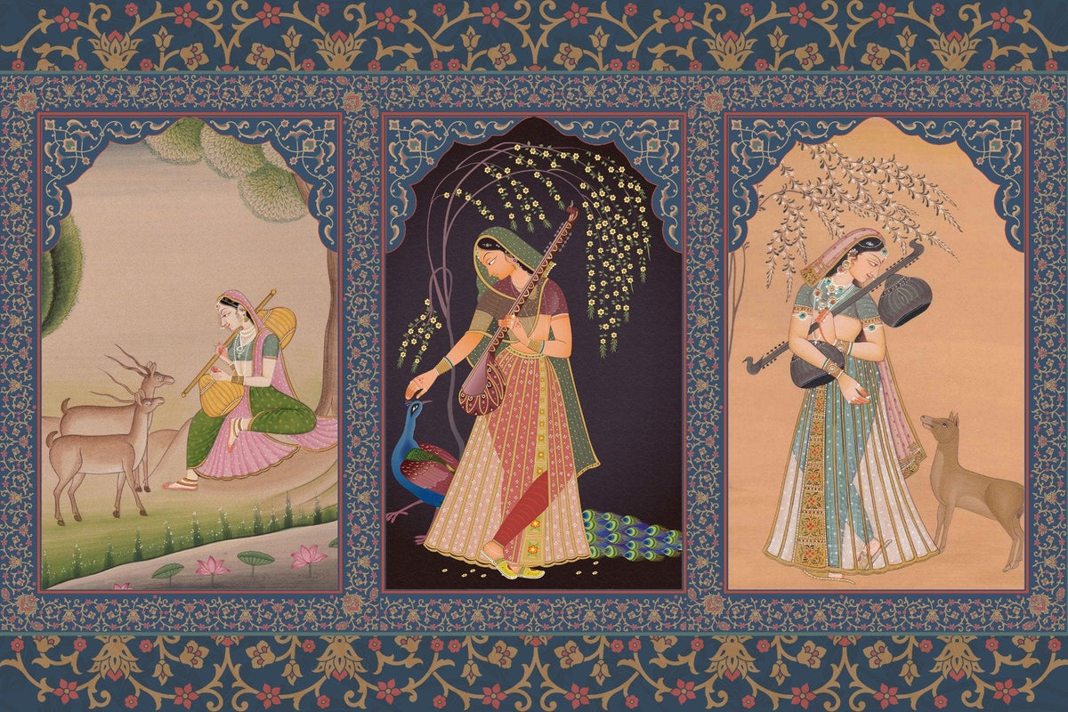 Historic Indian Princess Wall Mural in your room — zoomed