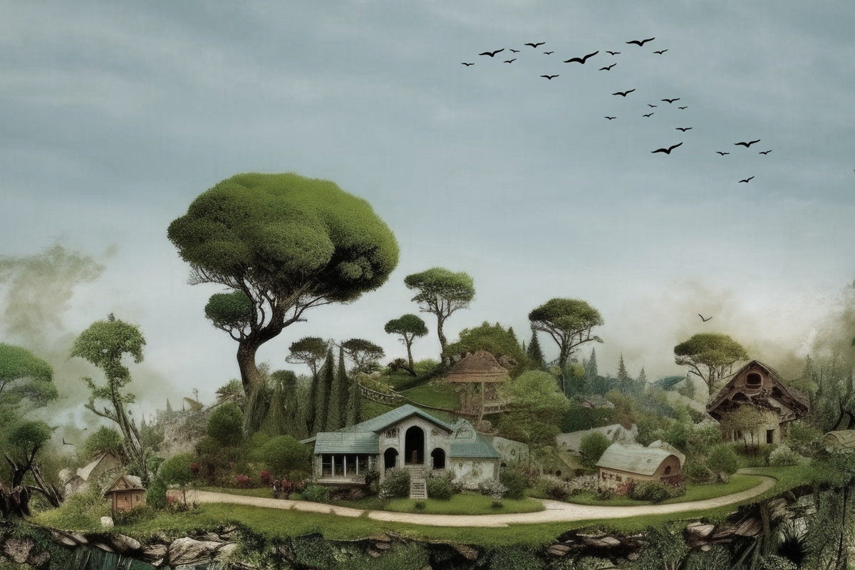 Mystical Glade Wall Mural in your room — zoomed