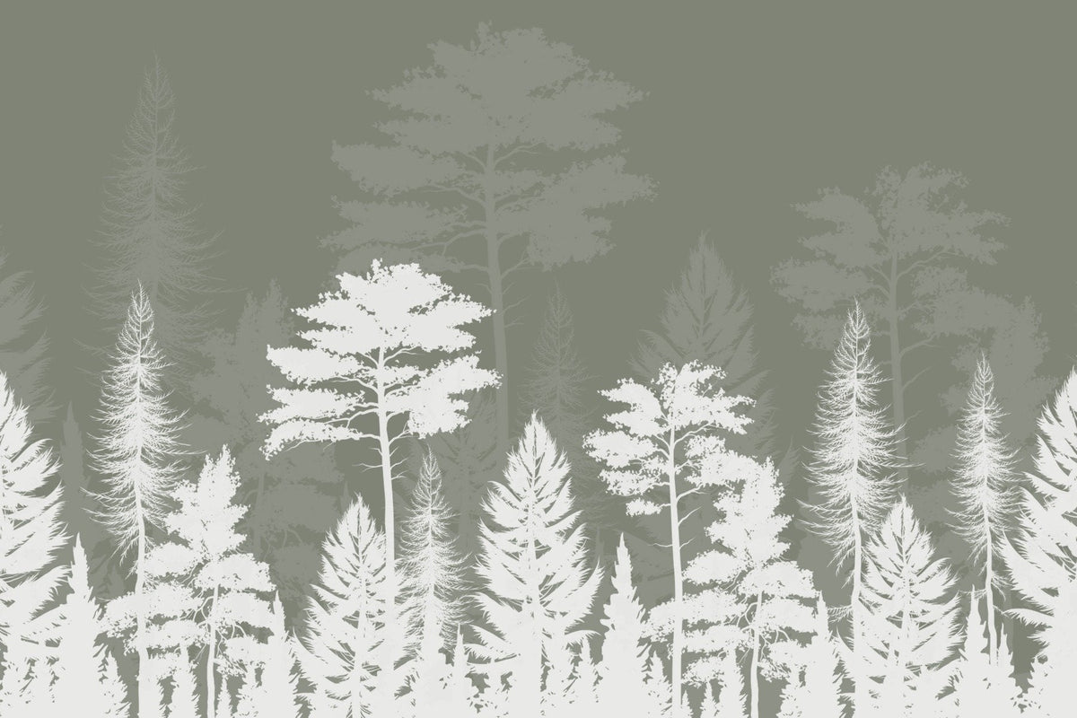 Mystic Woods Shadow play Wall Mural in your room — zoomed