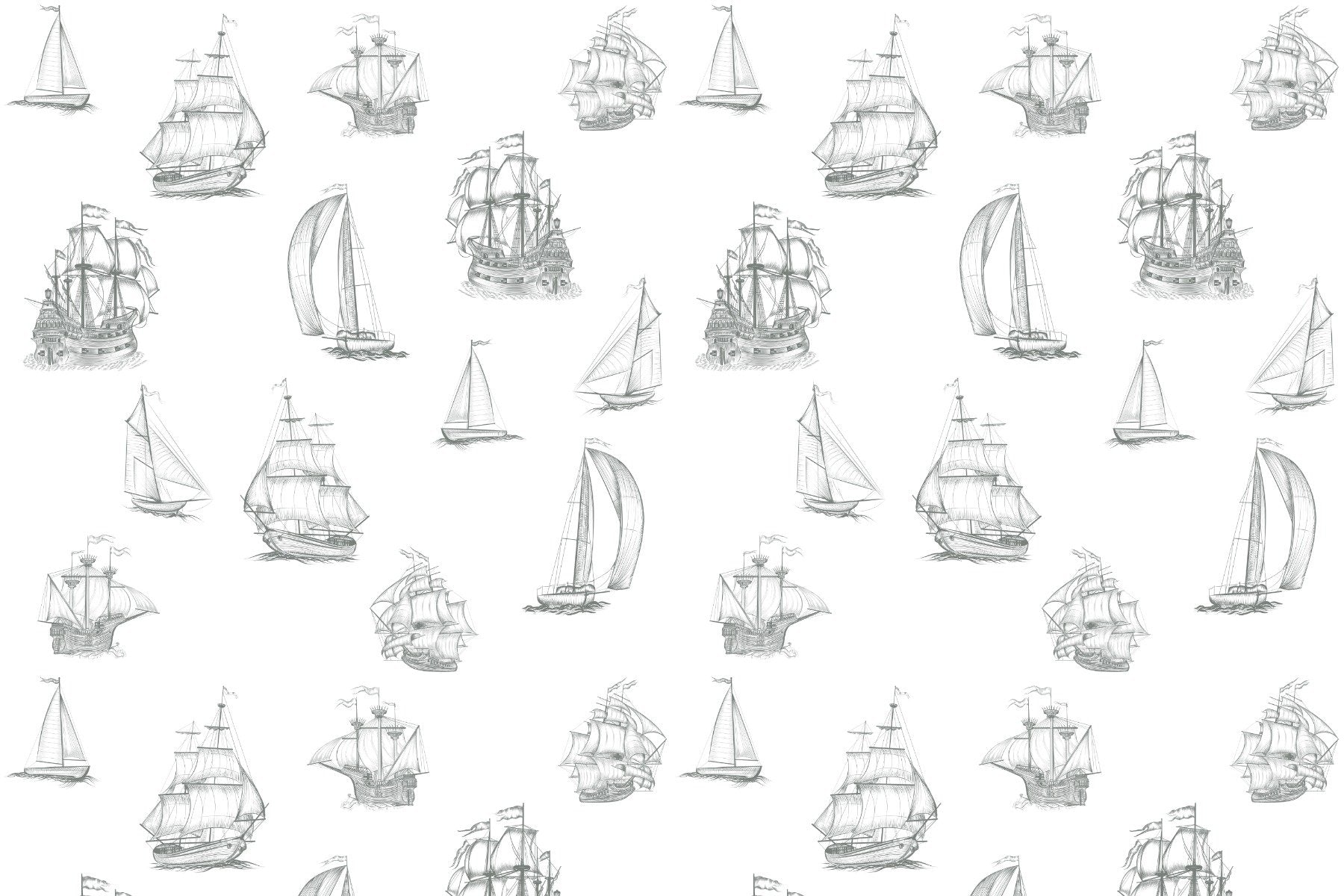 Old World Sailing Wallpaper Mural