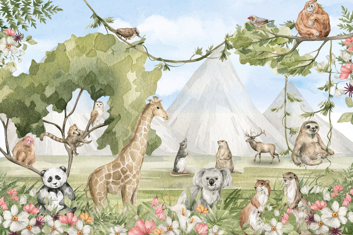 Pastoral Paradise Wall Mural in your room — zoomed