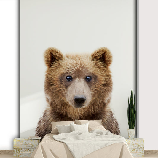 Baby bear wall mural for nursery

