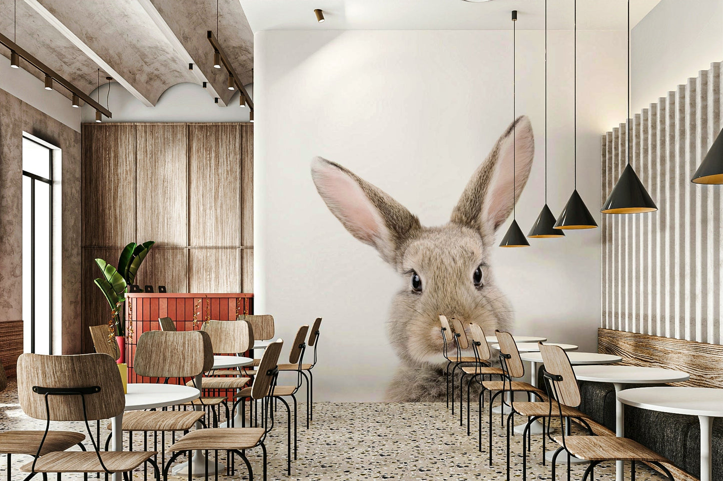 Baby bunny wall mural for nursery

