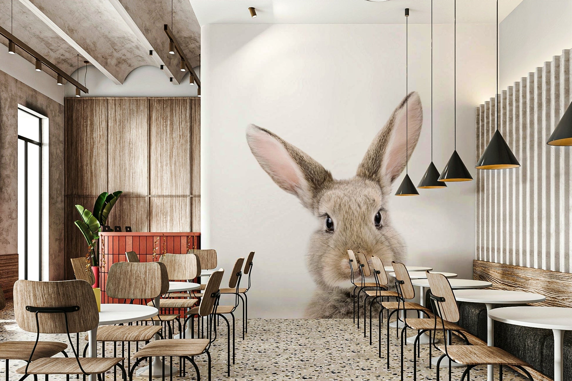 Baby bunny wall mural for nursery

