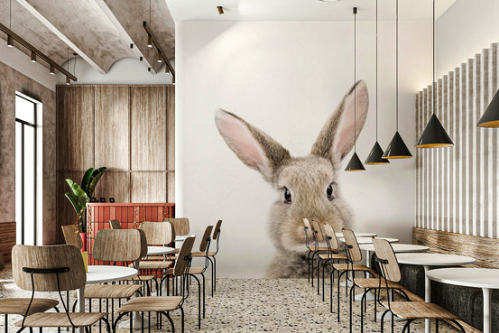 Baby bunny wall mural for nursery GD730

