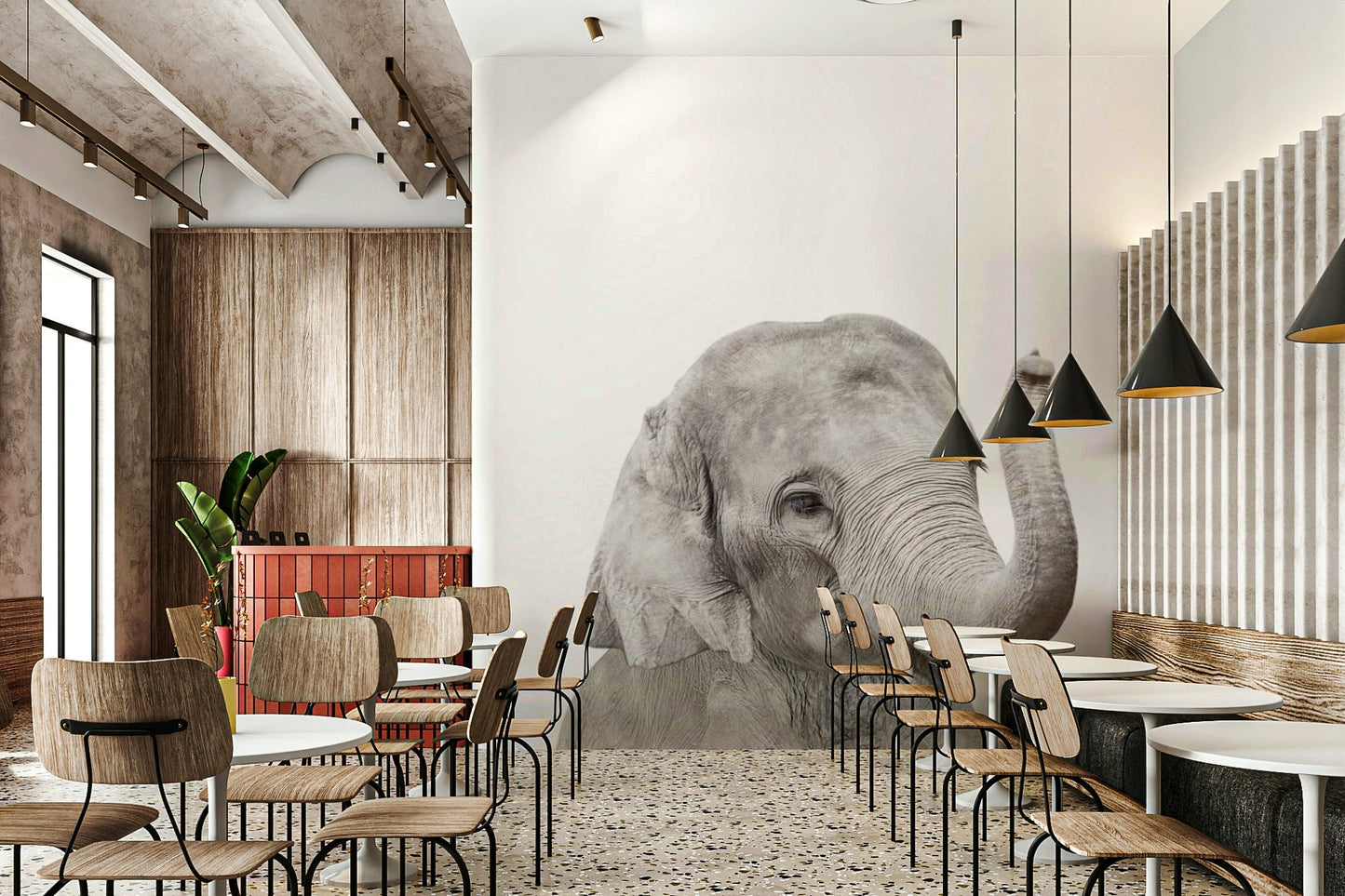 Happy baby elephant close-up GD290

