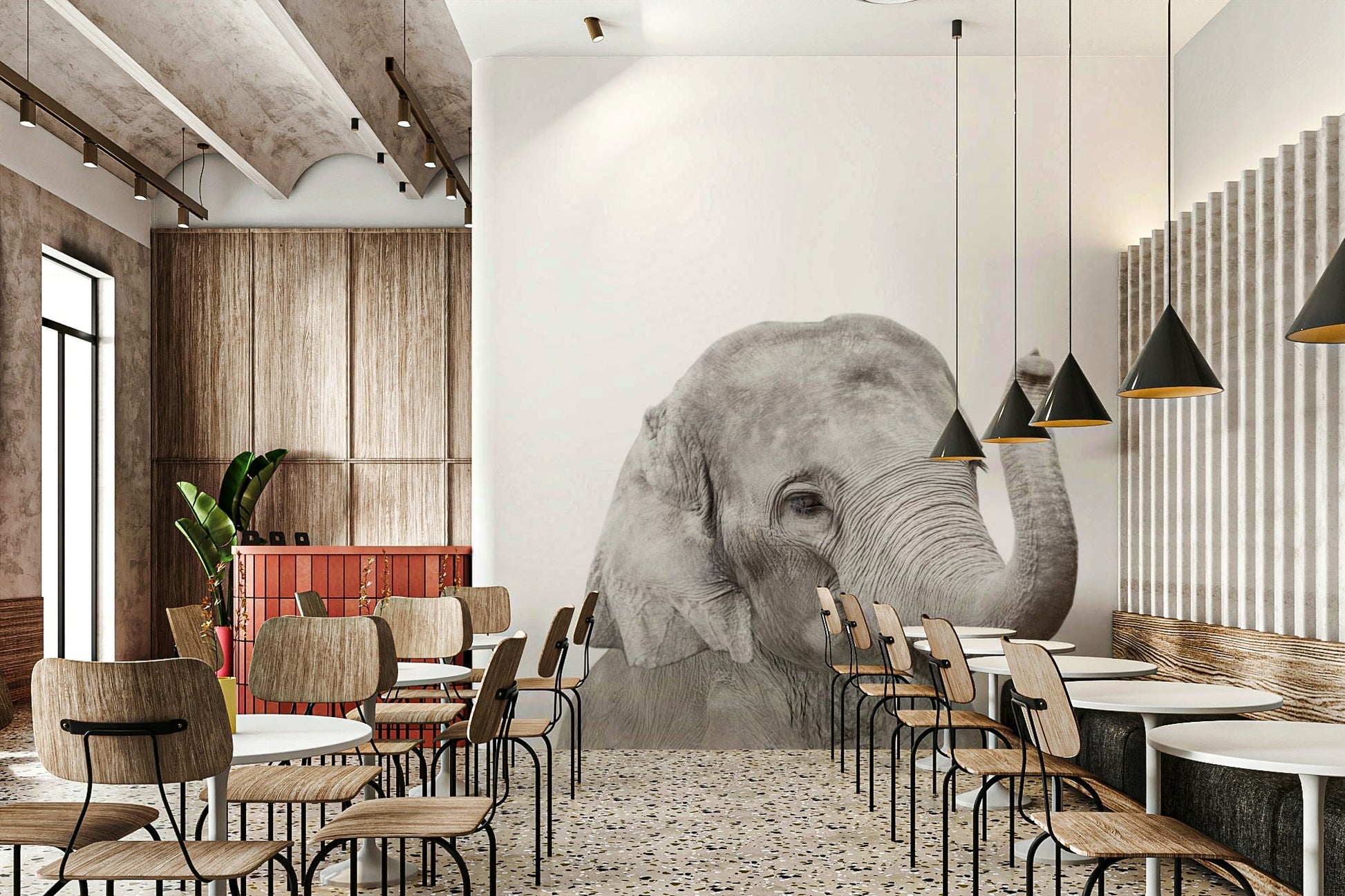 Happy baby elephant close-up GD290

