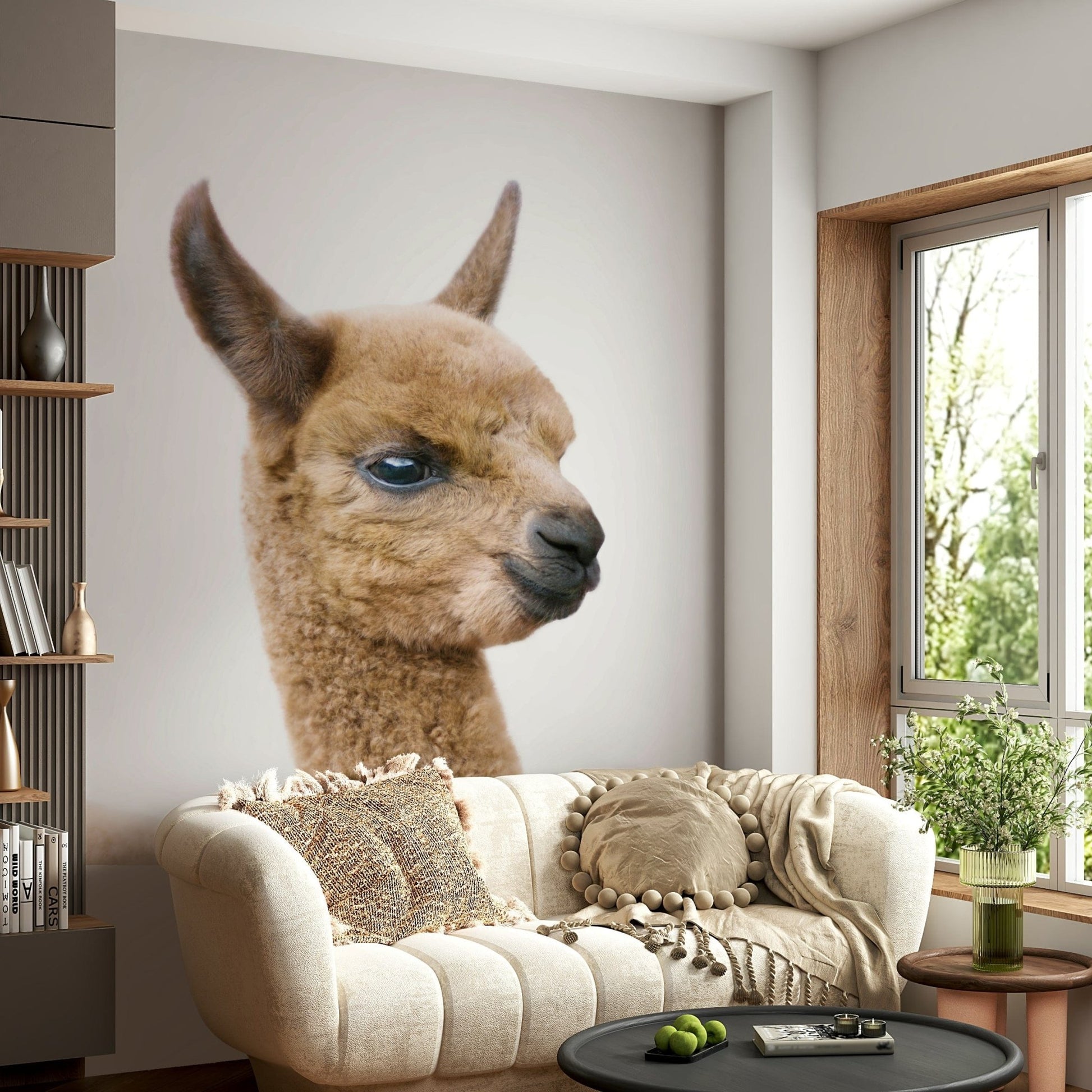 Newborn llama profile high quality

