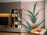 Cheerful pineapple design wallpaper for walls
