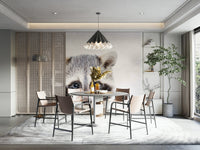 Playroom with baby raccoon and nature-themed decor

