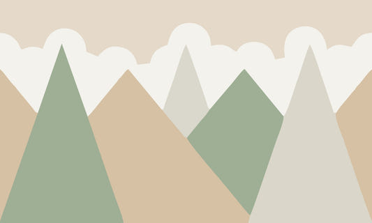 Earthy Mountain Animated Peel and Stick Wallpaper