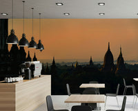 An artistic nature inspired mural for home decor.