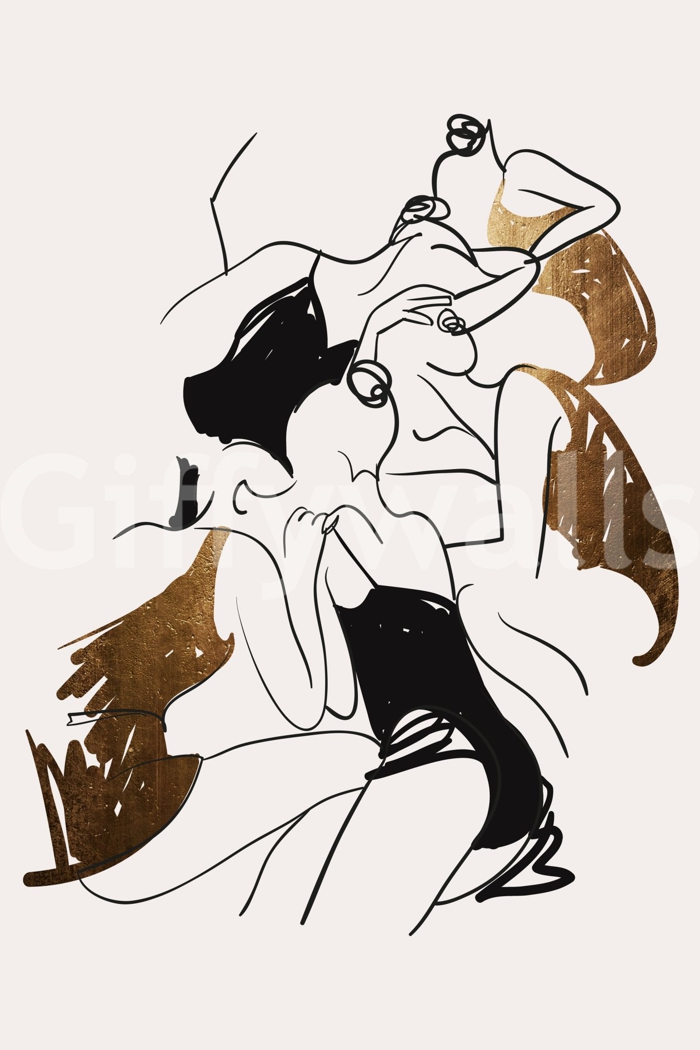 The texture appears smooth and artistic, like a painting or detailed illustration.
