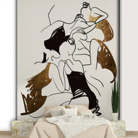 The design captures the ethereal beauty and poise of dance.
