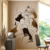 Features an artistic depiction of ballerinas, either in a single pose or in motion.
