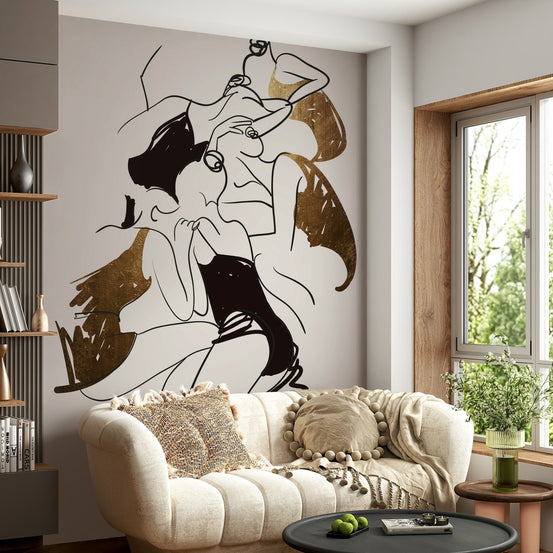 A graceful and elegant wall mural. GD3233
