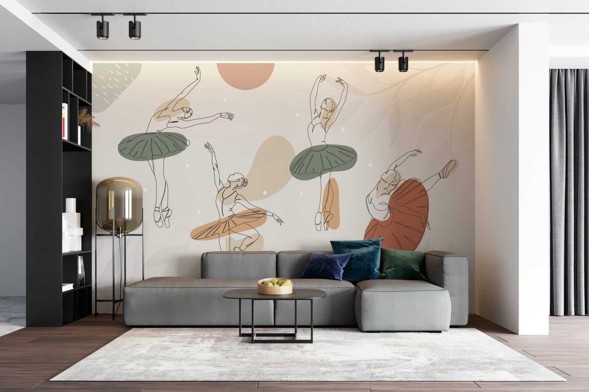 The style is artistic and impressionistic, not realistic.
