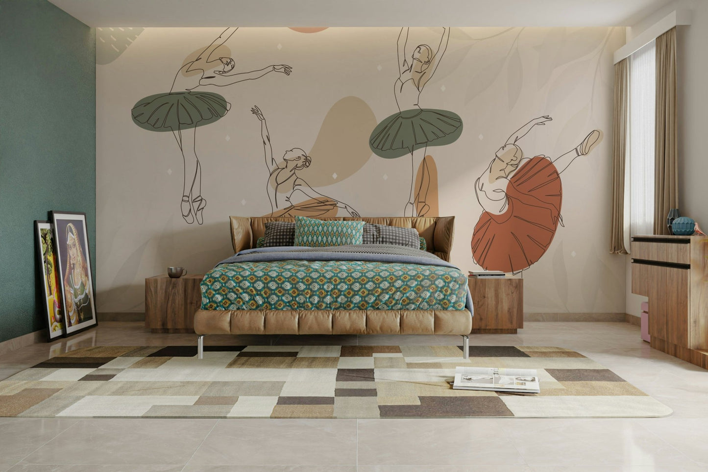 The background is a soft, muted watercolor wash of pastel colors like pink, blue, and cream.
