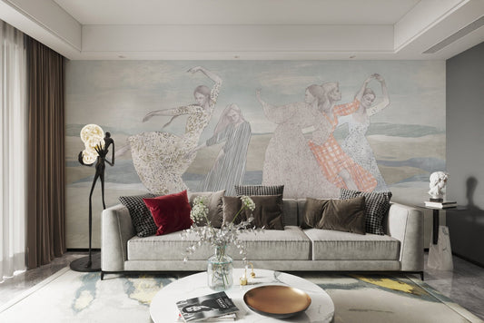 Balletic bliss wallpaper mural for walls, c268