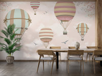 Colorful balloon wall art for kids' rooms
