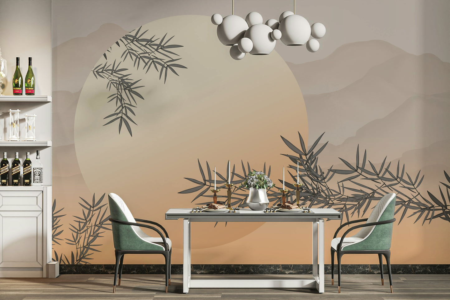 The overall mood is calm and meditative.

