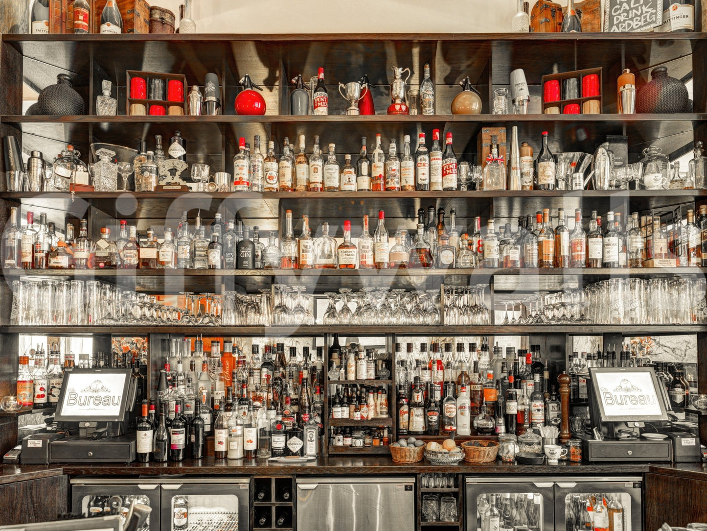 Bar Brilliance Wall Mural for stylish indoor bar