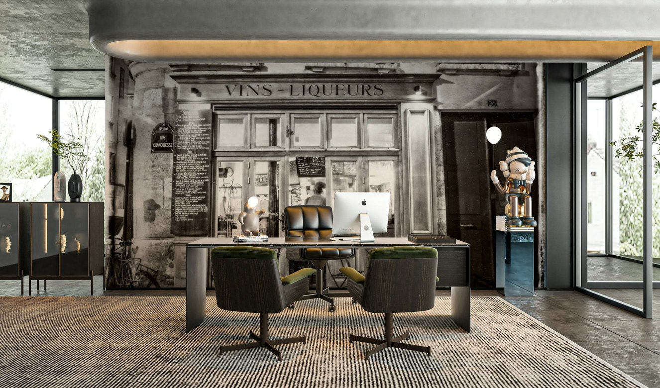 Bar in Paris wall mural for stylish interiors.