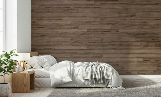 Farmhouse kitchen showcasing the Barn Wood Beauty wallpaper for walls., GD6154