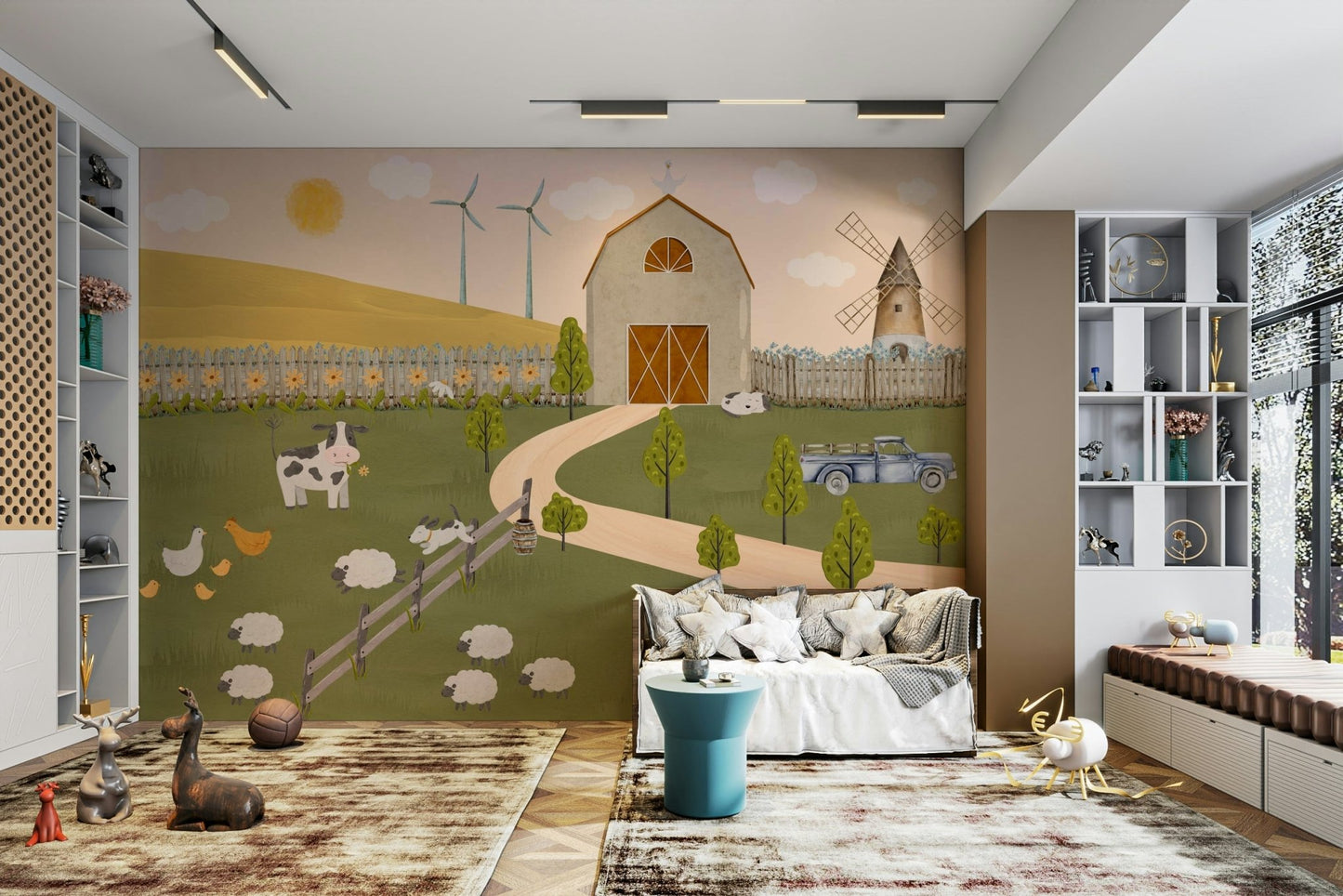 Barnyard Bliss Wall Mural