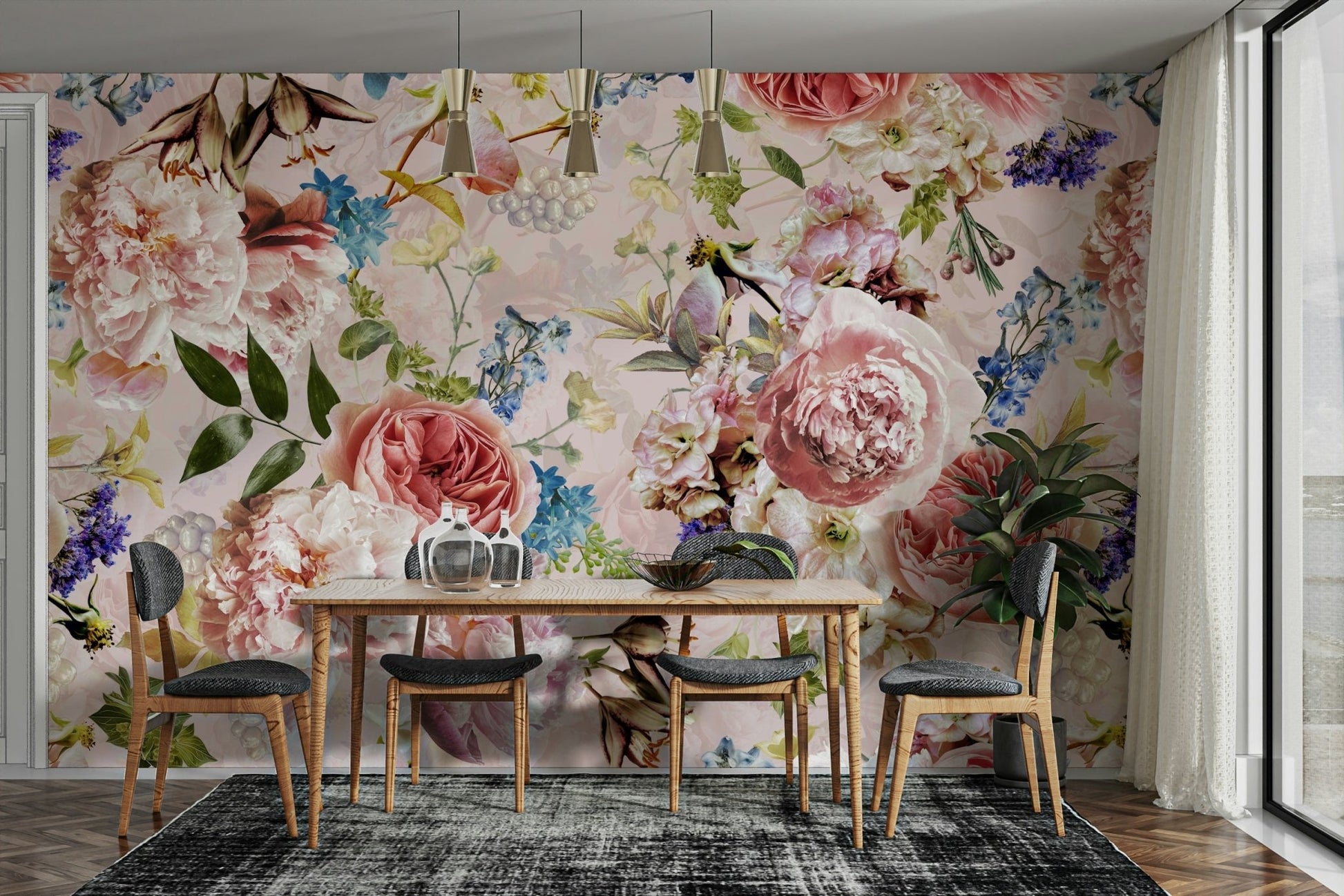 The flowers are large, bold, and in full bloom.

