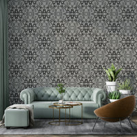 Textured black pattern wallpaper
