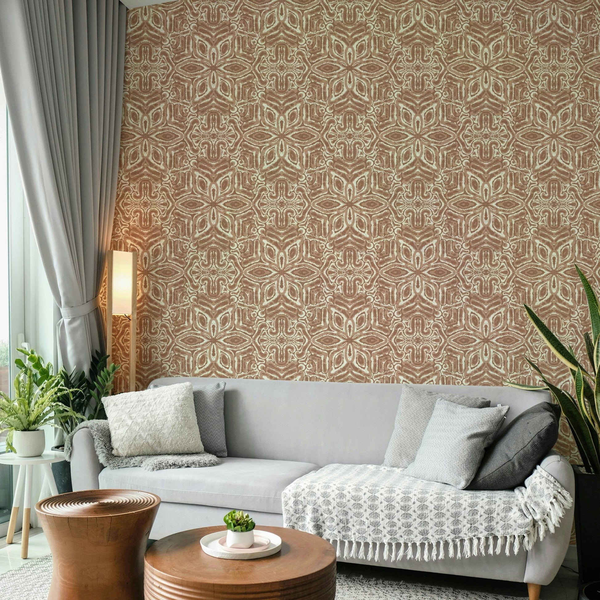 Warm artisan wall mural
