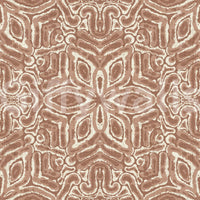 Rustic batik flower mural
