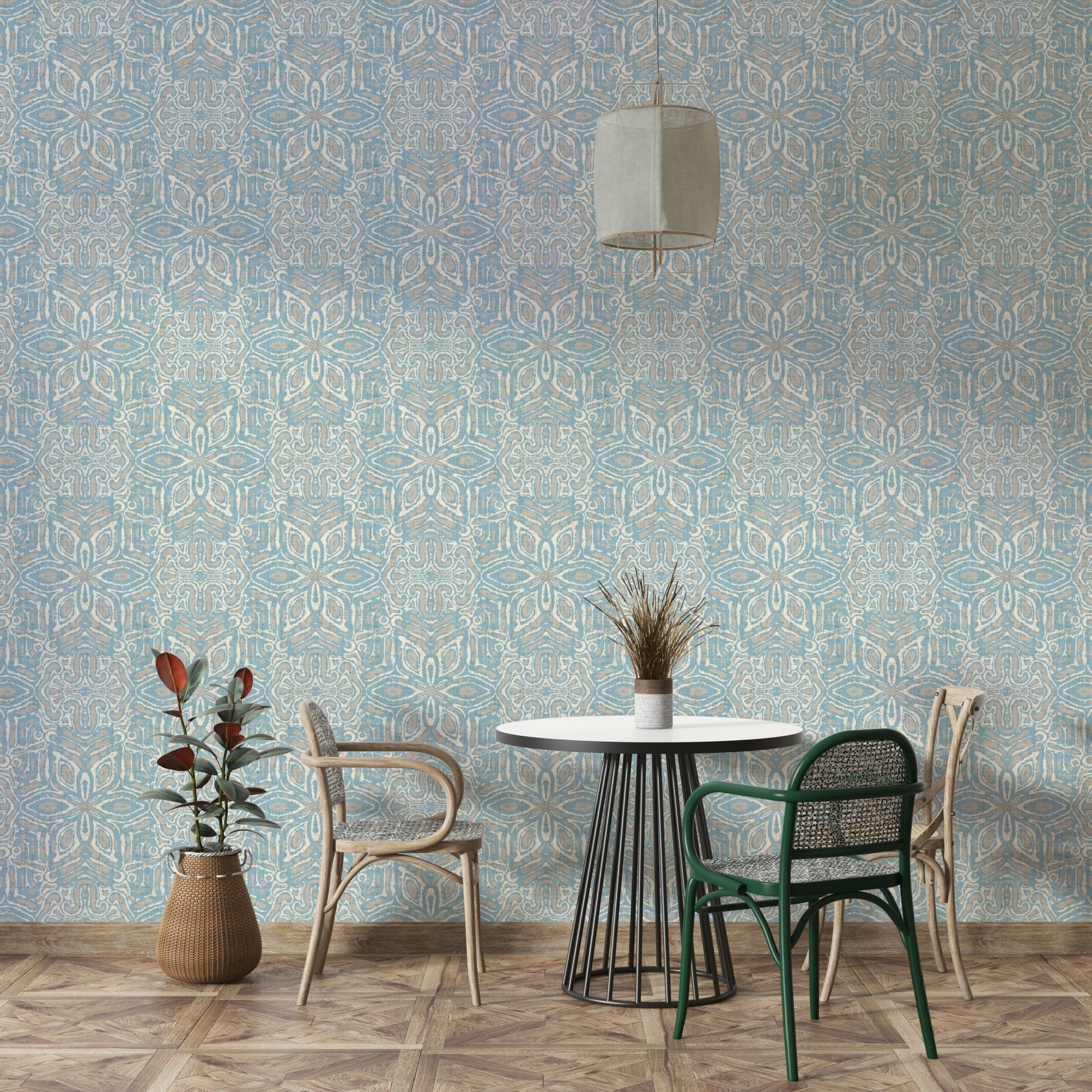 Traditional geometric mural pattern GD571
