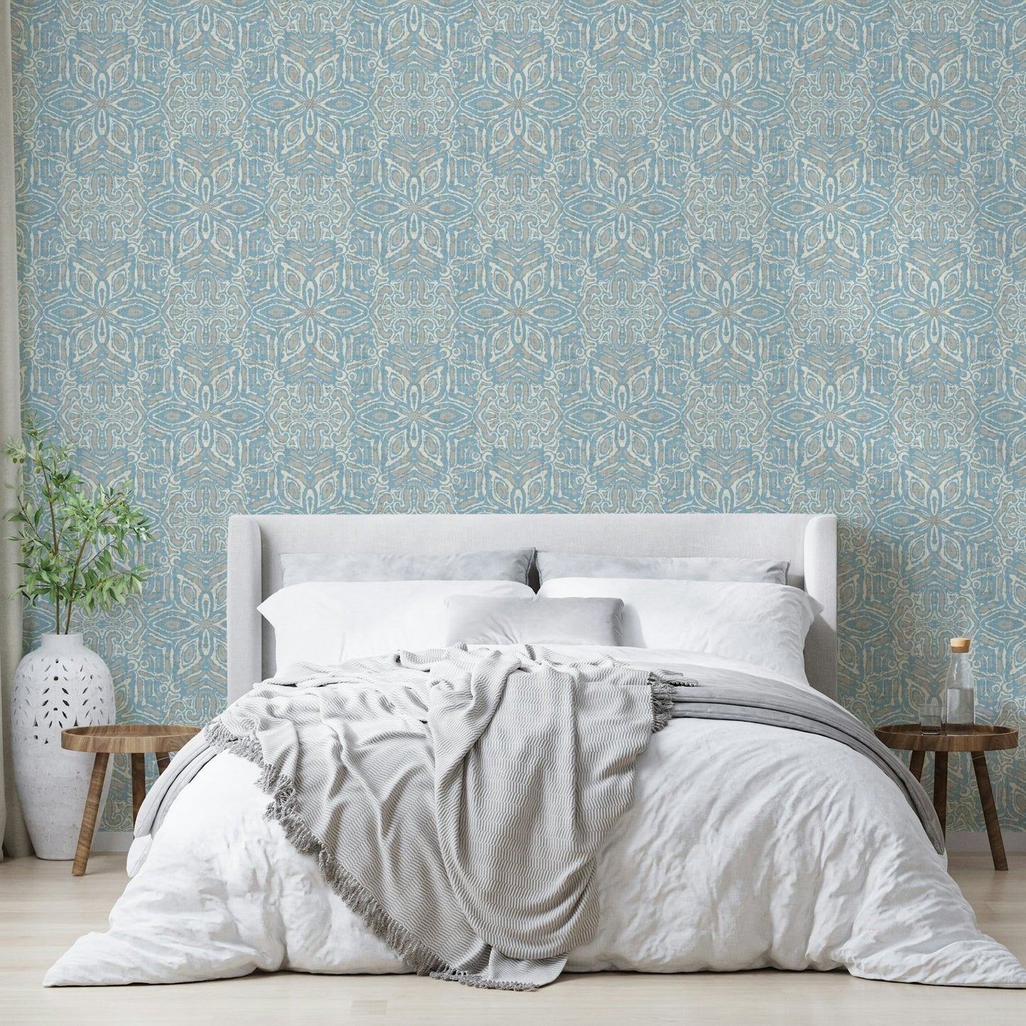 Calm blue wallpaper for walls GD571
