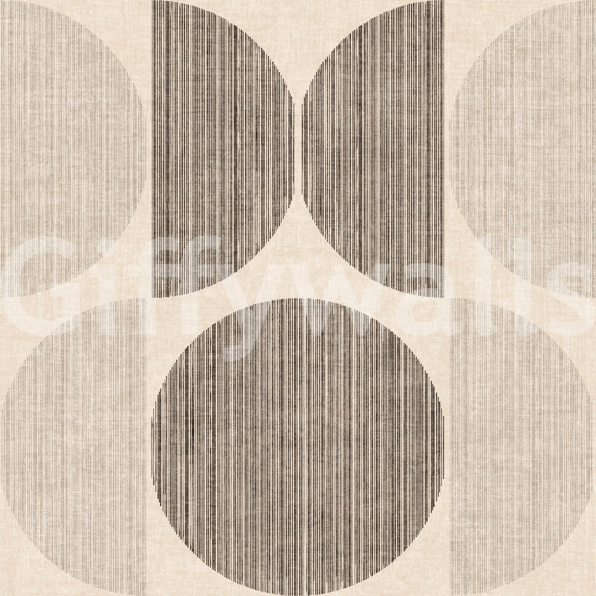 A high-quality beige geometric wall mural for walls.

